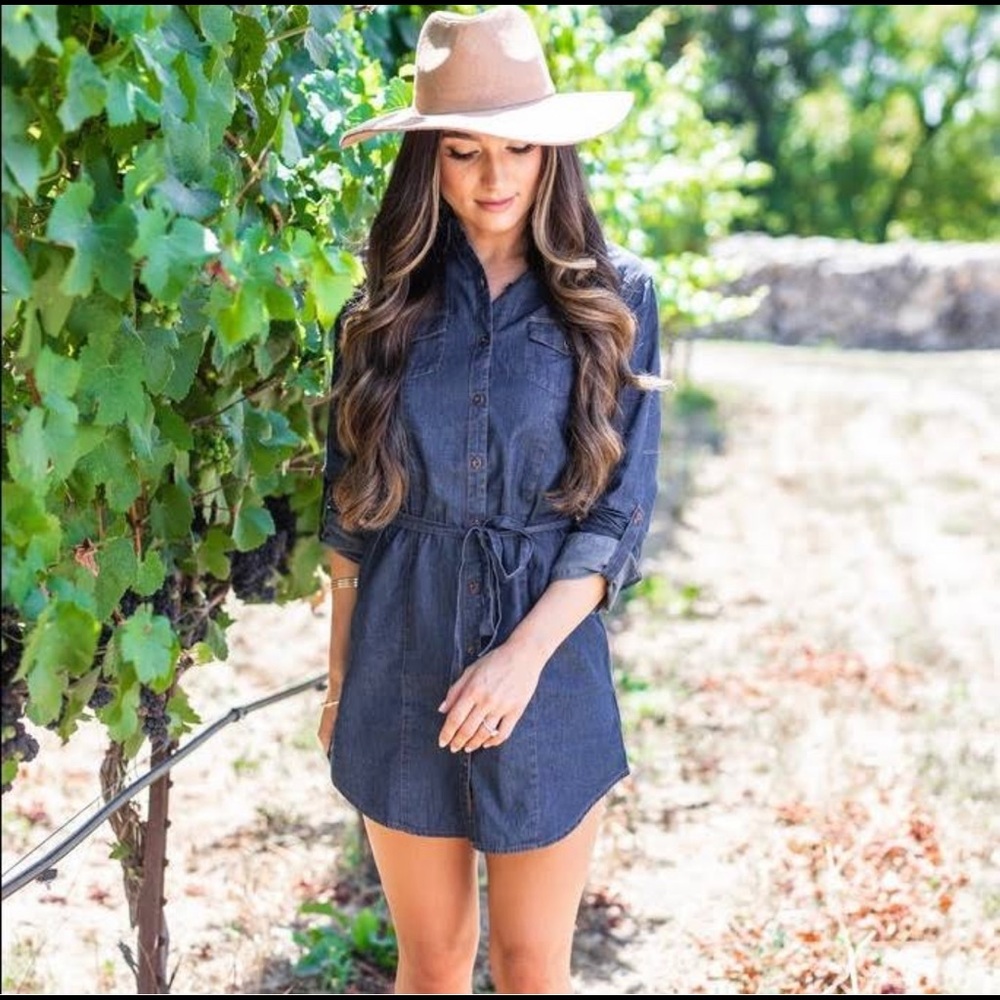 Guess denim dress with front pockets